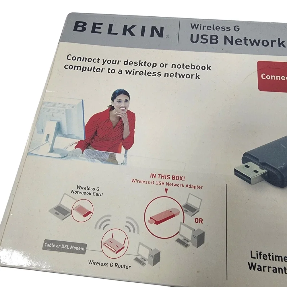 Belkin Wireless G‎ USB Network Adapter Computer 80211b 80211g - Picture 3 of 5